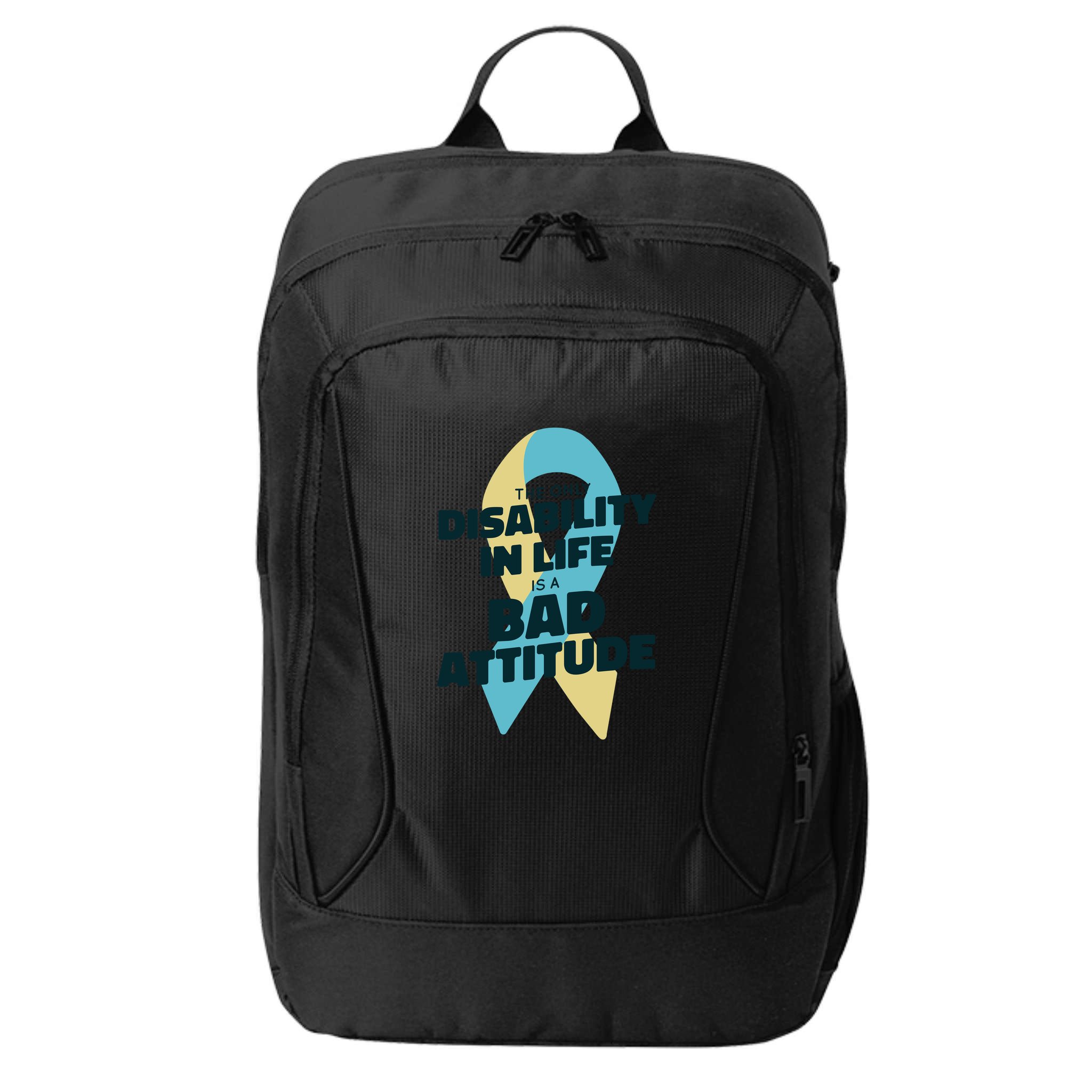 Down Syndrome Bad Attitude City Backpack