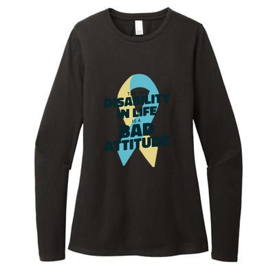 Down Syndrome Bad Attitude Womens CVC Long Sleeve Shirt