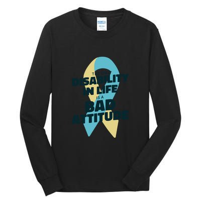 Down Syndrome Bad Attitude Tall Long Sleeve T-Shirt