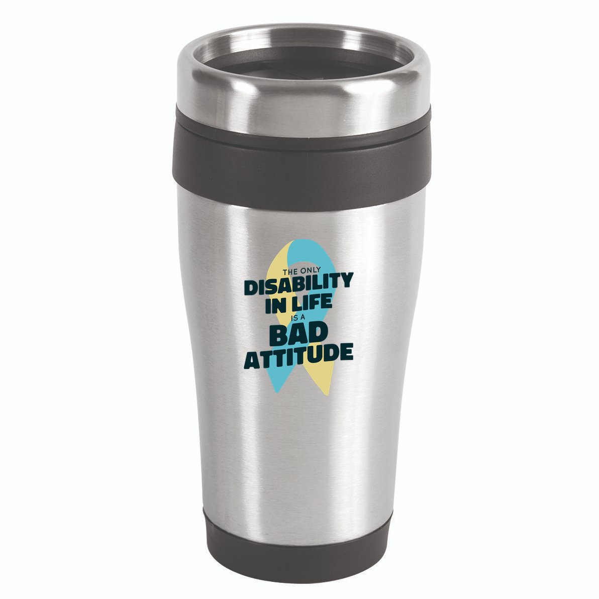 Down Syndrome Bad Attitude 16oz Travel Tumbler