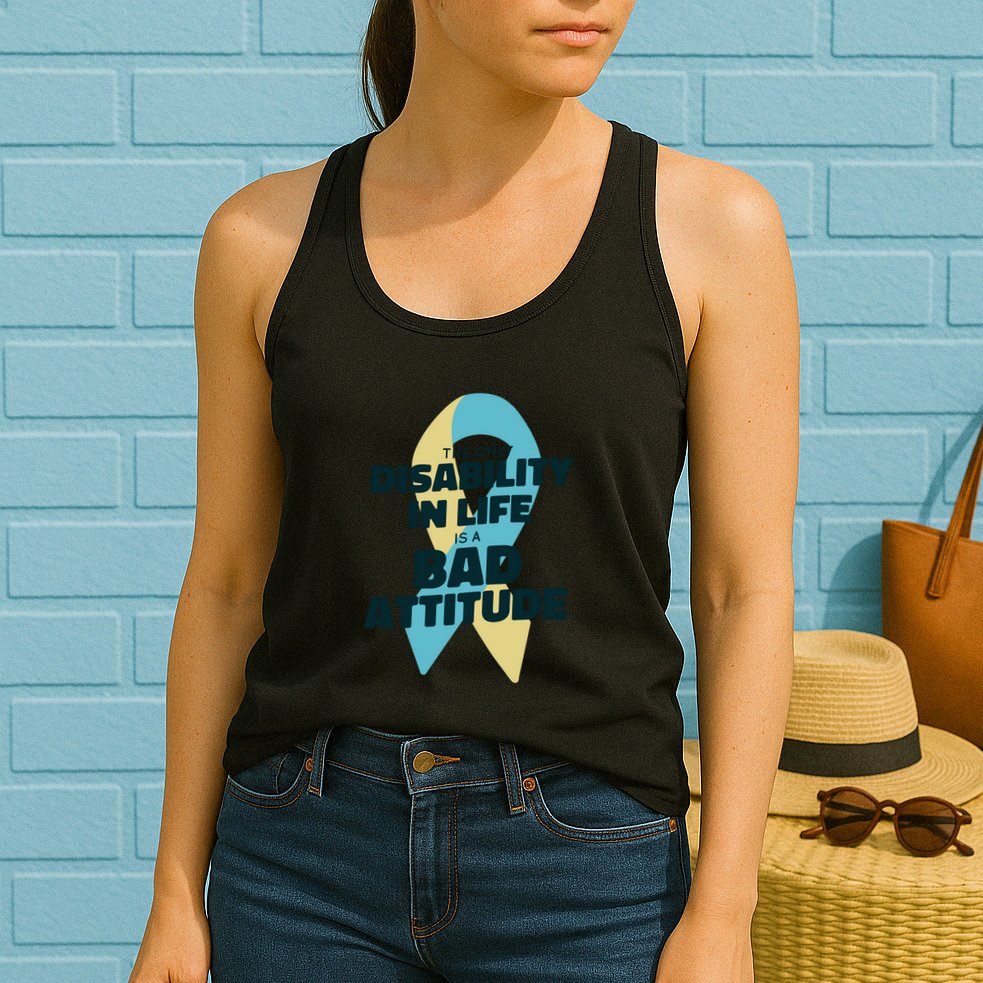 Down Syndrome Bad Attitude Womens Tank Top