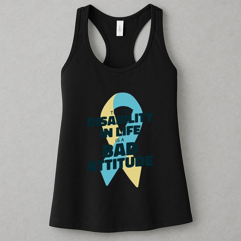 Down Syndrome Bad Attitude Womens Tank Top