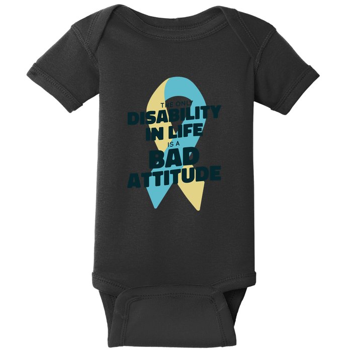 Down Syndrome Bad Attitude Baby Bodysuit
