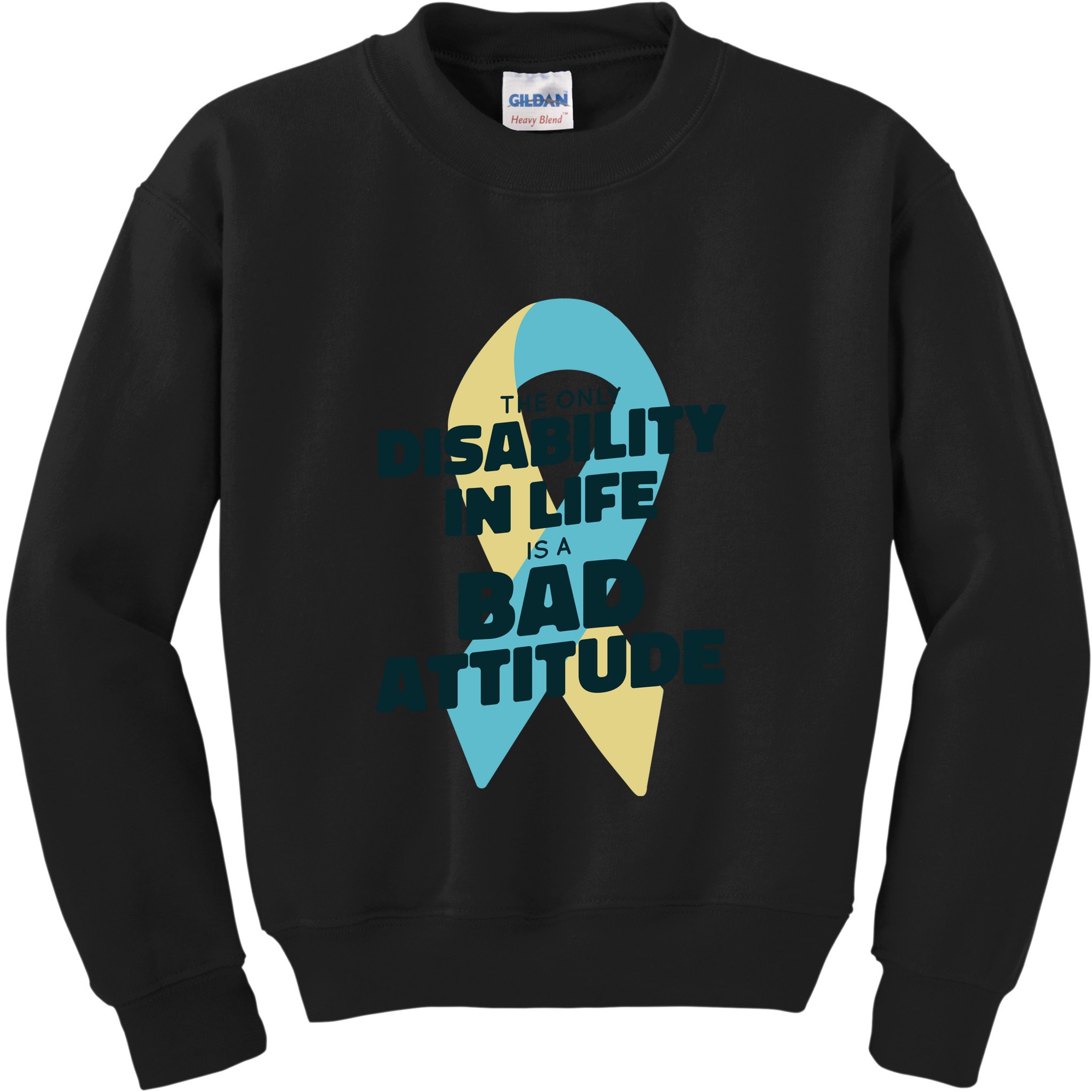 Down Syndrome Bad Attitude Kids Sweatshirt