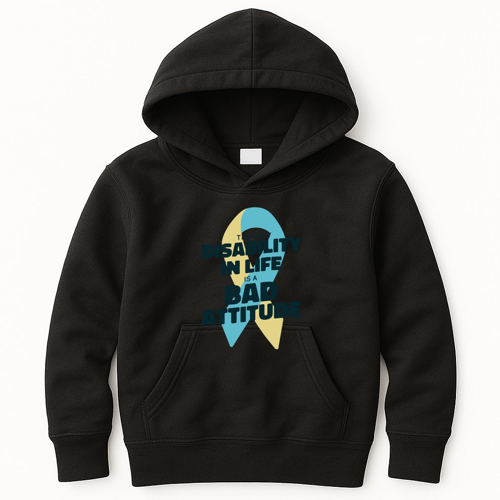 Down Syndrome Bad Attitude Kids Hoodie