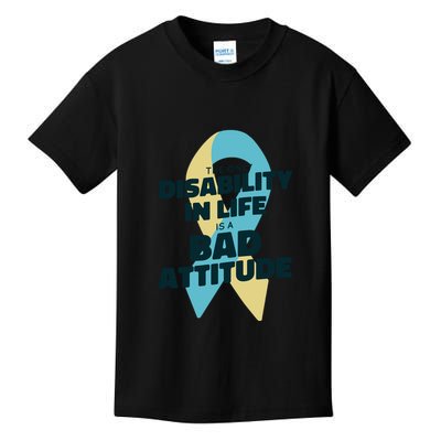 Down Syndrome Bad Attitude Kids T-Shirt