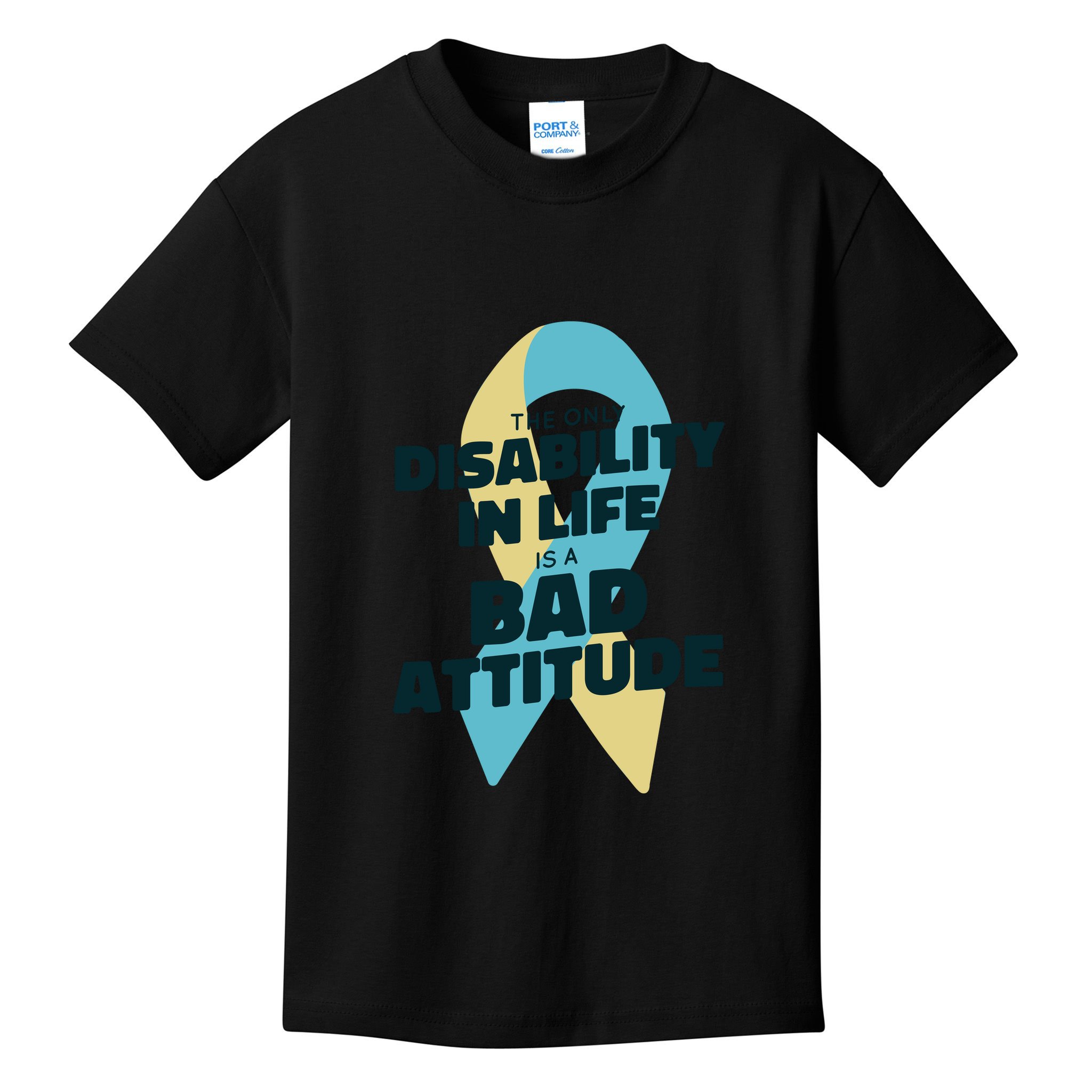 Down Syndrome Bad Attitude Kids T-Shirt