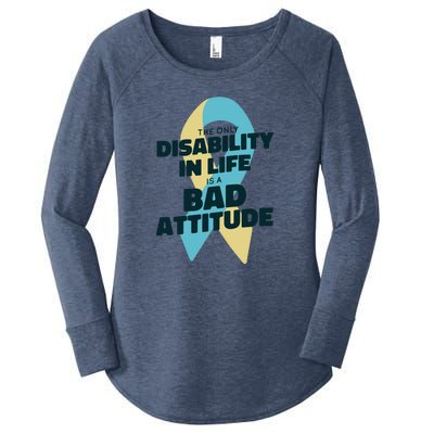 Down Syndrome Bad Attitude Women's Perfect Tri Tunic Long Sleeve Shirt