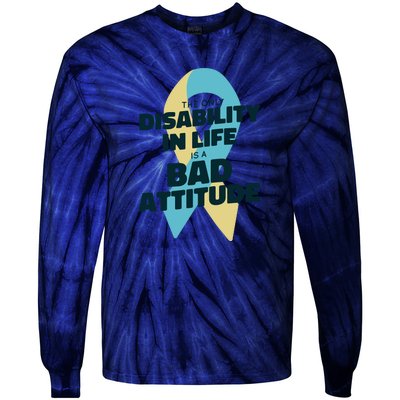 Down Syndrome Bad Attitude Tie-Dye Long Sleeve Shirt