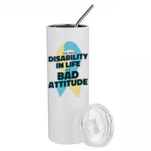 Down Syndrome Bad Attitude Stainless Steel Tumbler