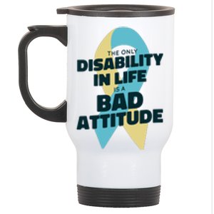 Down Syndrome Bad Attitude Stainless Steel Travel Mug