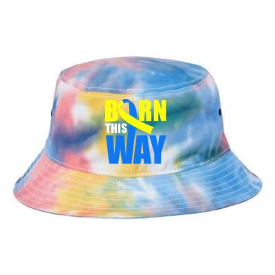 Down Syndrome Born This Way Ribbon Tie Dye Newport Bucket Hat