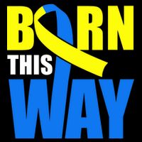 Down Syndrome Born This Way Ribbon Cooling Performance Crew T-Shirt