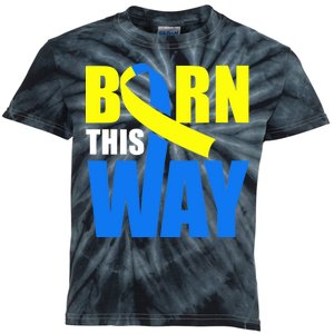 Down Syndrome Born This Way Ribbon Kids Tie-Dye T-Shirt