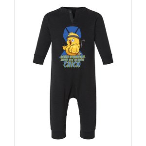 Down Syndrome Chick Infant Fleece One Piece