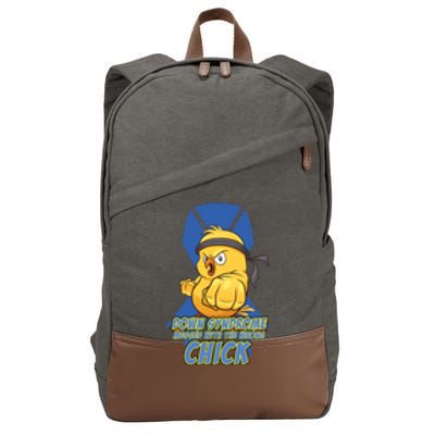 Down Syndrome Chick Cotton Canvas Backpack