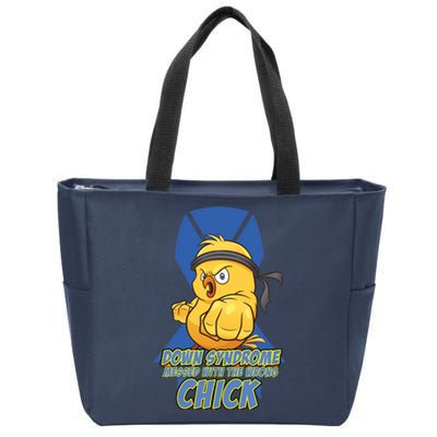 Down Syndrome Chick Zip Tote Bag