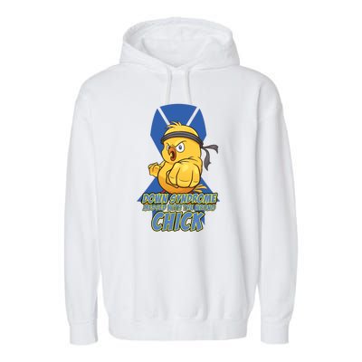 Down Syndrome Chick Garment-Dyed Fleece Hoodie