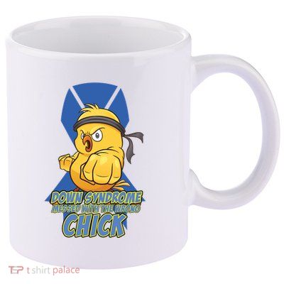 Down Syndrome Chick 11oz C Handle Ceramic Mug