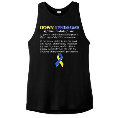 Down Syndrome Definition Ladies PosiCharge Tri-Blend Wicking Tank