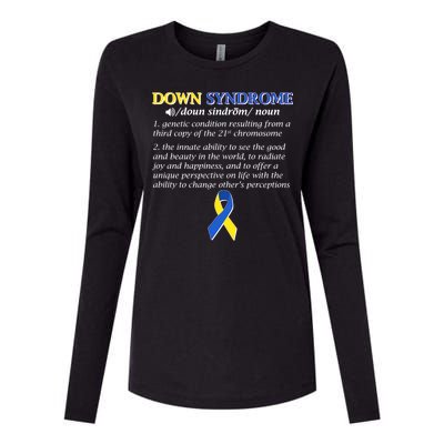 Down Syndrome Definition Womens Cotton Relaxed Long Sleeve T-Shirt