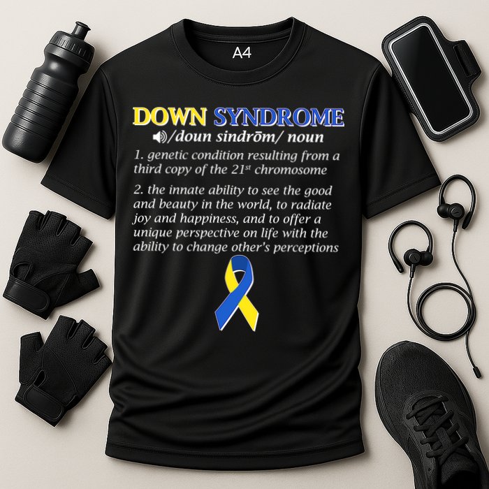 Down Syndrome Definition Cooling Performance Crew T-Shirt