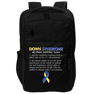 Down Syndrome Definition Impact Tech Backpack