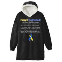 Down Syndrome Definition Hooded Wearable Blanket