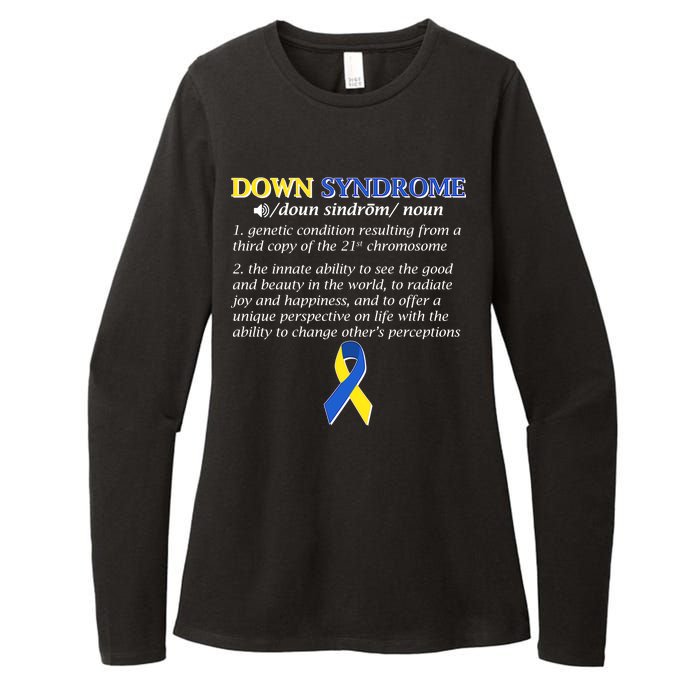 Down Syndrome Definition Womens CVC Long Sleeve Shirt