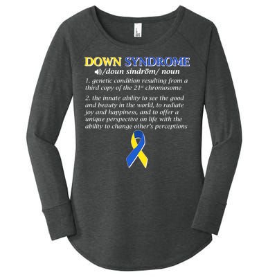 Down Syndrome Definition Women's Perfect Tri Tunic Long Sleeve Shirt