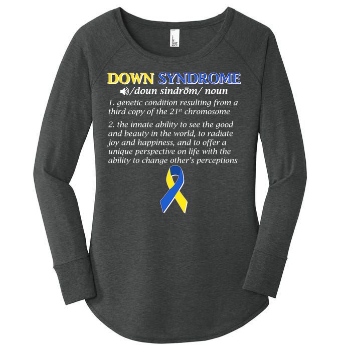 Down Syndrome Definition Women's Perfect Tri Tunic Long Sleeve Shirt