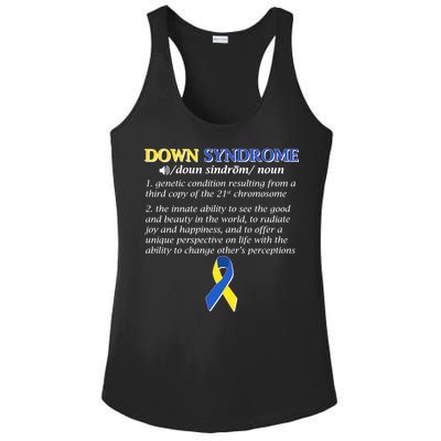 Down Syndrome Definition Ladies PosiCharge Competitor Racerback Tank