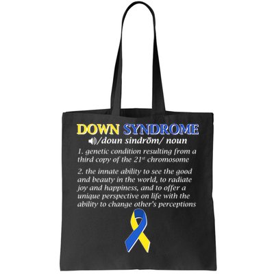 Down Syndrome Definition Tote Bag