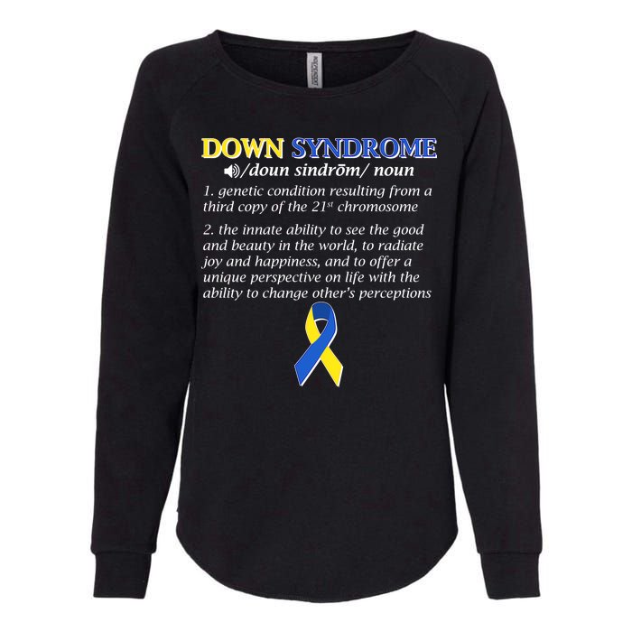 Down Syndrome Definition Womens California Wash Sweatshirt