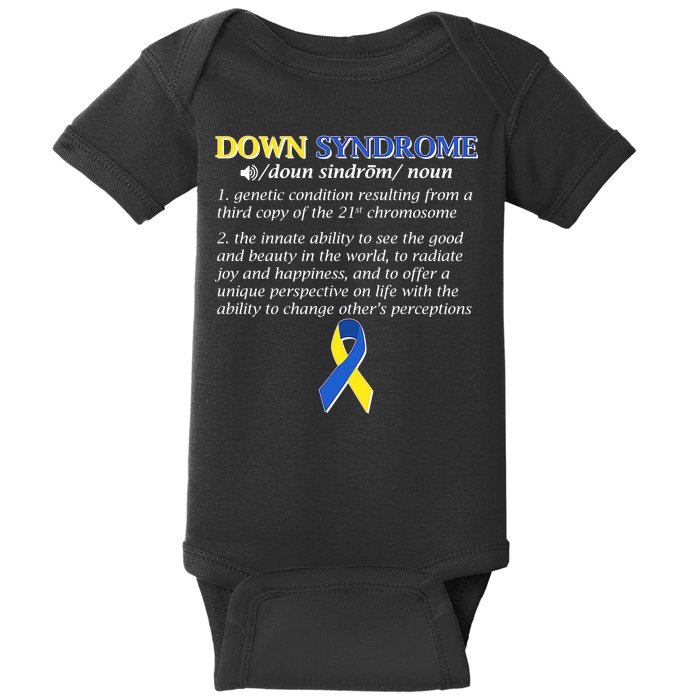 Down Syndrome Definition Baby Bodysuit