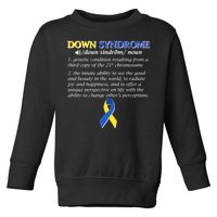 Down Syndrome Definition Toddler Sweatshirt