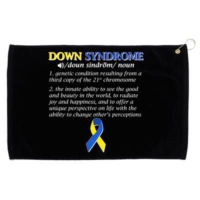 Down Syndrome Definition Grommeted Golf Towel