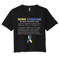 Down Syndrome Definition Women's Crop Top Tee