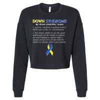 Down Syndrome Definition Cropped Pullover Crew