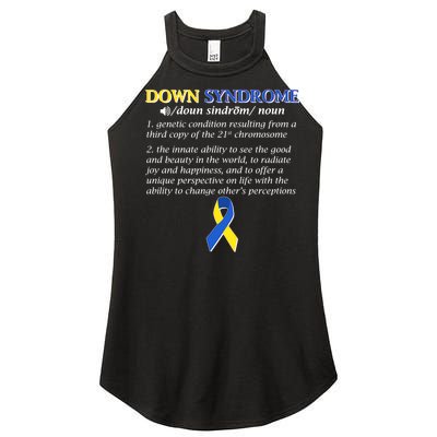 Down Syndrome Definition Women's Perfect Tri Rocker Tank