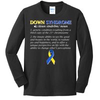 Down Syndrome Definition Kids Long Sleeve Shirt