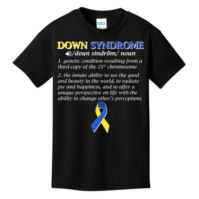 Down Syndrome Definition Kids T-Shirt