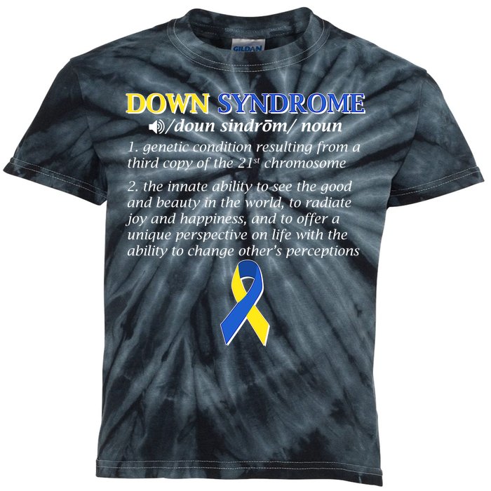 Down Syndrome Definition Kids Tie-Dye T-Shirt