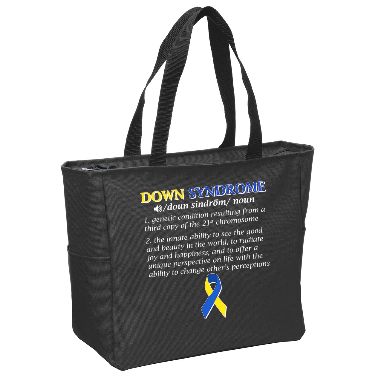 Down Syndrome Definition Zip Tote Bag