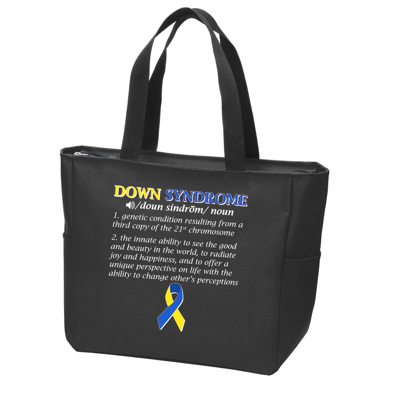 Down Syndrome Definition Zip Tote Bag