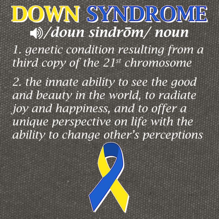 Down Syndrome Definition Cotton Canvas Backpack