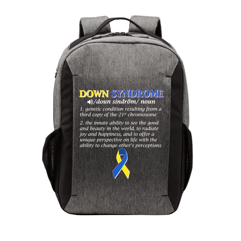 Down Syndrome Definition Vector Backpack