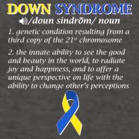 Down Syndrome Definition Vector Backpack