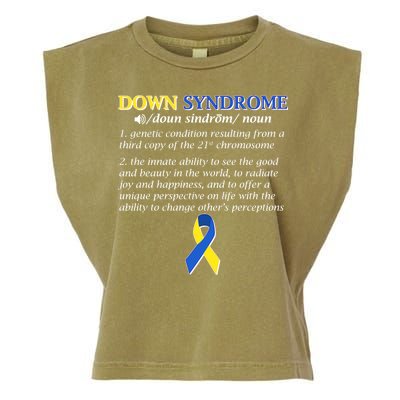 Down Syndrome Definition Garment-Dyed Women's Muscle Tee