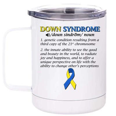 Down Syndrome Definition 12 oz Stainless Steel Tumbler Cup